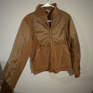 Women's Brown Jacket, bomber/utility cut